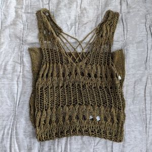 Jennifer Lopez Strappy Back tank sweater